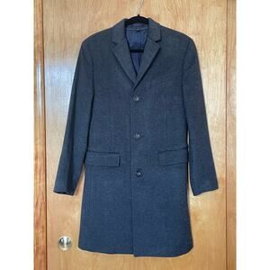 J.Crew Men's Cashmere Blend Ludlow Topcoat Dark Grey XS